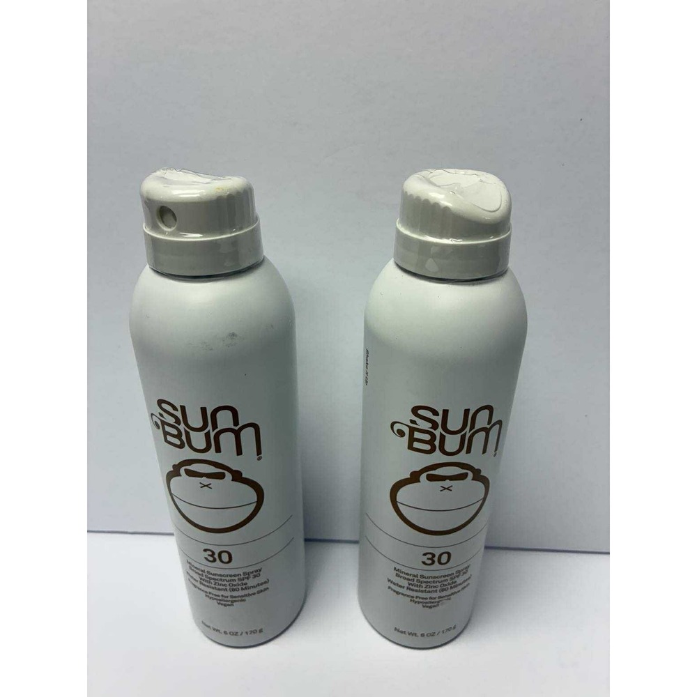 Sun Bum SPF 30 Mineral Sunscreen Spray - 6 oz *** EXP 3/2025 *** SEALED 2-PACK